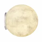 Luminária de parede moderna In-es.artdesign A. Moon in nebulite Viadurini