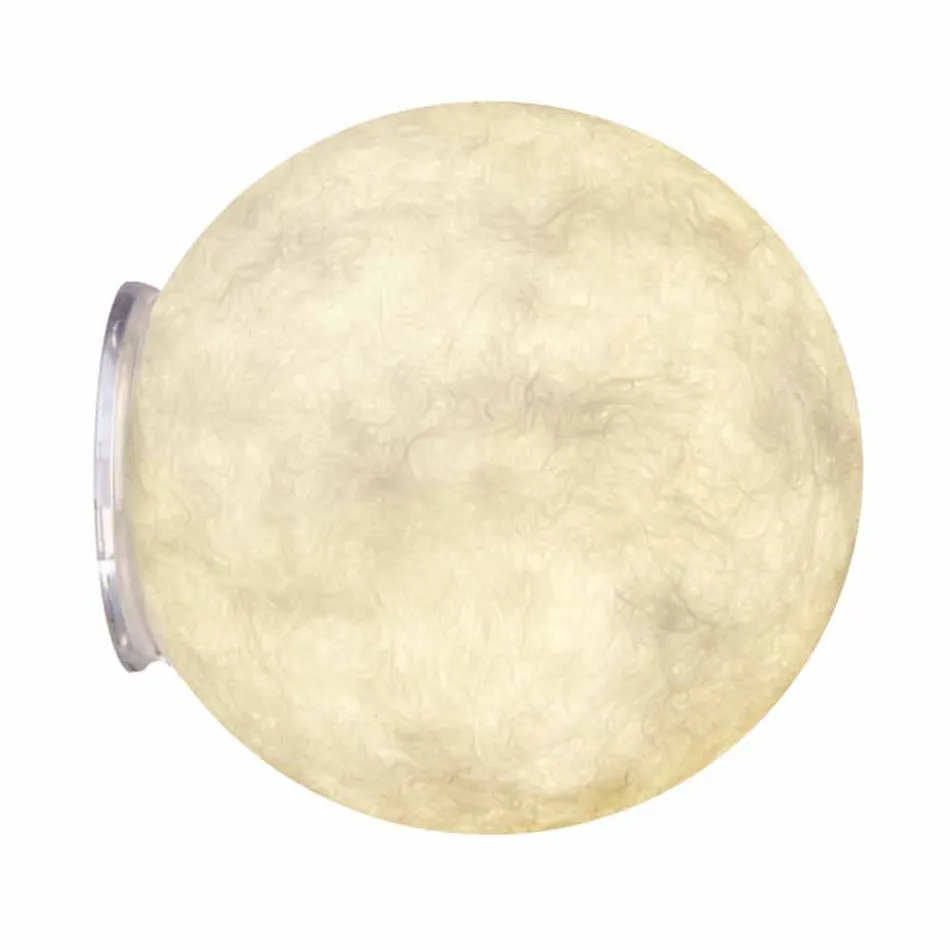 Luminária de parede moderna In-es.artdesign A. Moon in nebulite Viadurini