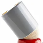 Candeeiro de mesa moderno feito de cerâmica e madeira de faia fabricado na Itália Ásia Viadurini