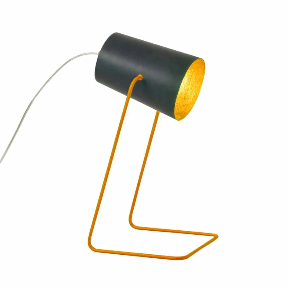 Candeeiro de mesa moderno In-es.artdesign Paint T efeito negro Viadurini