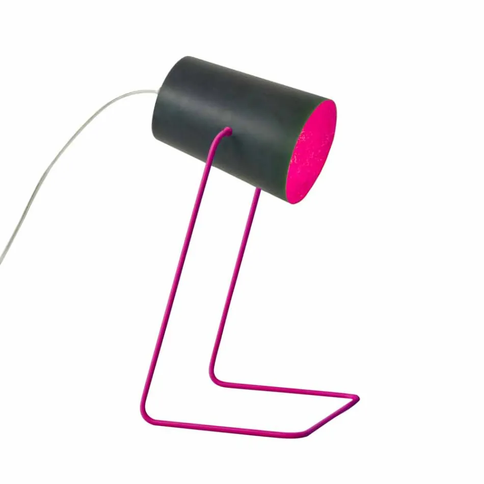 Candeeiro de mesa moderno In-es.artdesign Paint T efeito negro Viadurini