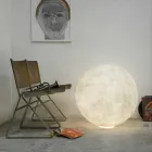 Candeeiro de mesa esférico moderno In-es.artdesign Floor Moon nebulite Viadurini