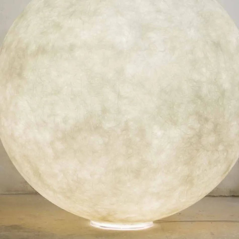 Candeeiro de mesa esférico moderno In-es.artdesign Floor Moon nebulite Viadurini