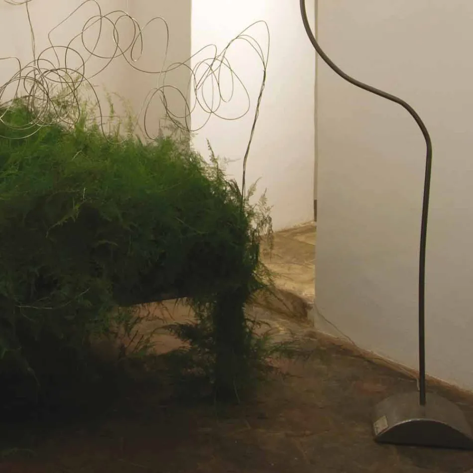 Candeeiro de pé branco moderno nebulite In-es.artdesign Luna H210cm Viadurini