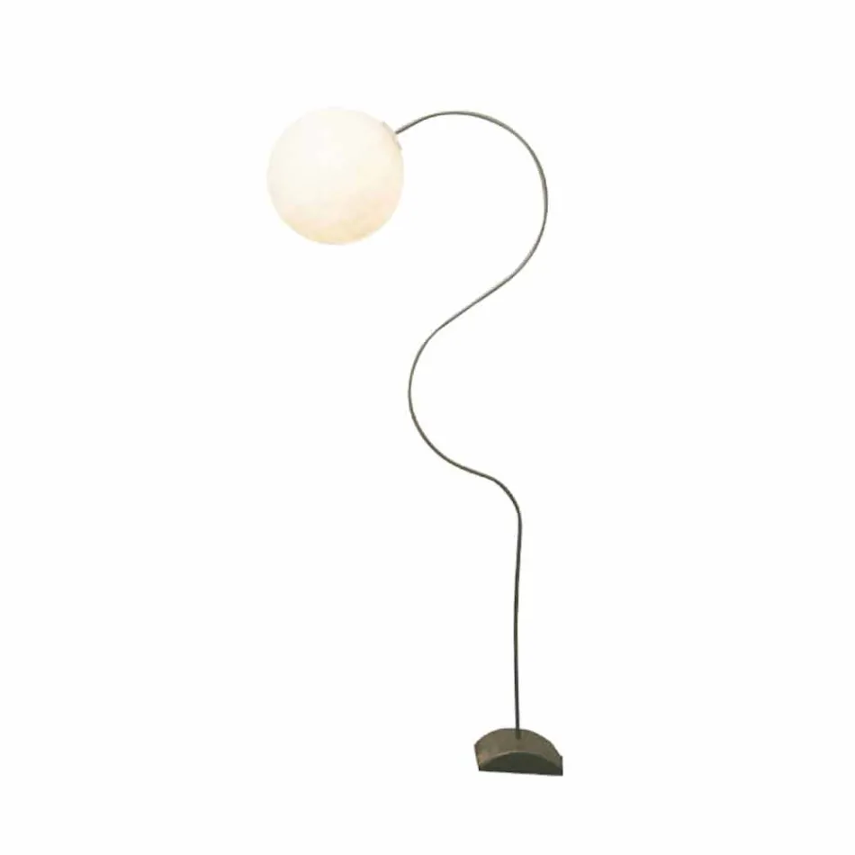 Candeeiro de pé branco moderno nebulite In-es.artdesign Luna H210cm Viadurini