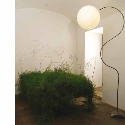 Candeeiro de pé branco moderno nebulite In-es.artdesign Luna H210cm Viadurini