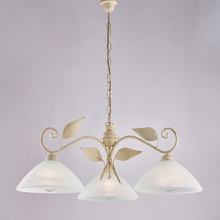 Luminária moderna de vidro e metal, fabricada na Itália, ideal para qualquer ambiente - Carina Viadurini