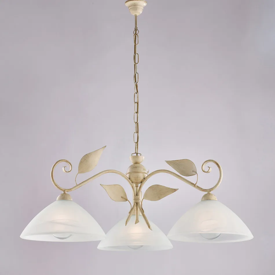 Luminária moderna de vidro e metal, fabricada na Itália, ideal para qualquer ambiente - Carina Viadurini