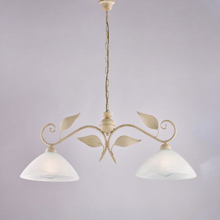 Luminária moderna de vidro e metal, fabricada na Itália, ideal para qualquer ambiente - Carina Viadurini