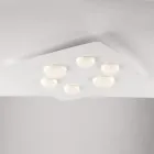 Uma luminária moderna de vidro e metal para uma decoração de interiores elegante – Kepler Viadurini