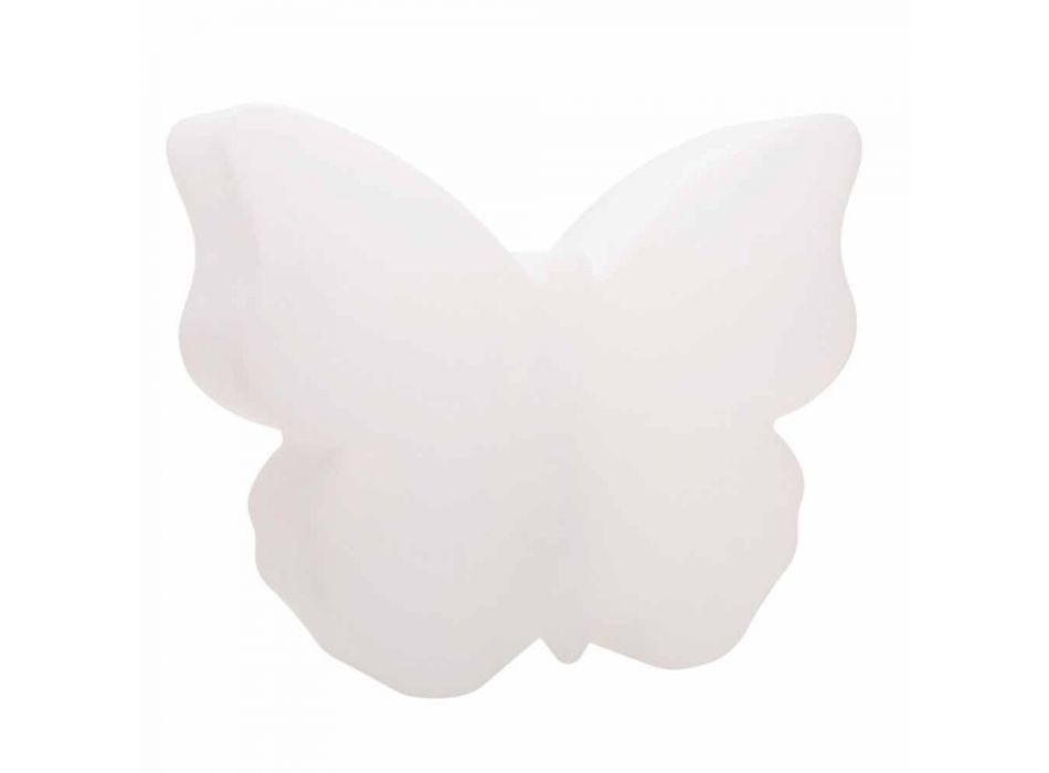 Candeeiro para exteriores ou interiores, White Butterfly Modern Design - Farfallastar Viadurini