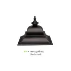 Candeeiro exterior vintage em alumínio e vidro fabricado em Itália - Bonaria Viadurini