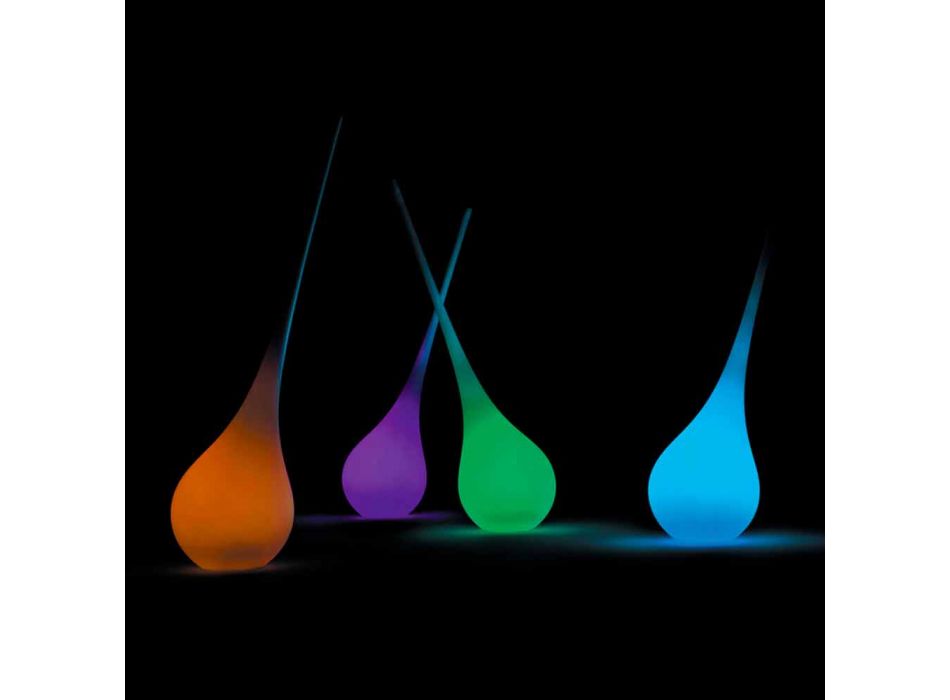 Abajur RGB Vaso de decoração com design de plástico - Ampola by Myyour Viadurini