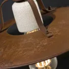 artesanato e para baixo da lâmpada de cerâmica e metal Kristen Ferroluce Viadurini