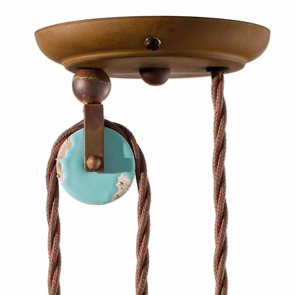 país da trava do metal da lâmpada e ofício da cerâmica de Evelyn Viadurini