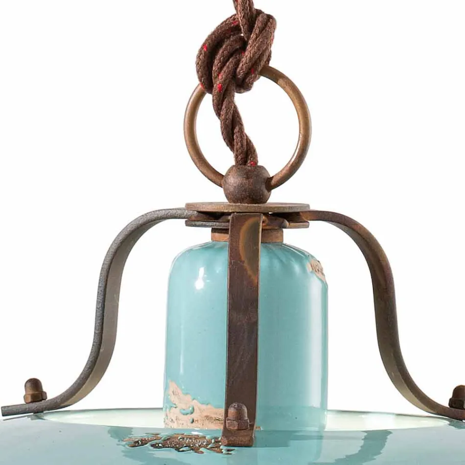 país da trava do metal da lâmpada e ofício da cerâmica de Evelyn Viadurini