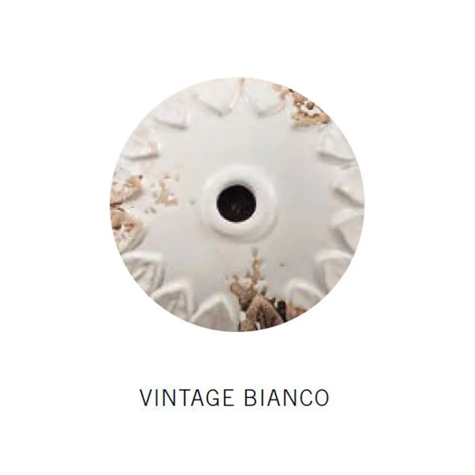 Lâmpada de Suspensão de Ferro e Cerâmica Artesanal e Industrial - Industrial Viadurini