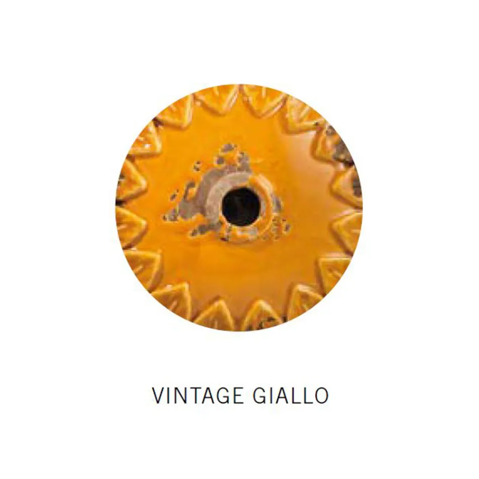 Lâmpada de Suspensão de Ferro e Cerâmica Artesanal e Industrial - Industrial Viadurini