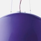 Lâmpada de suspensão colorida Slide Cupole polietileno fabricado na Itália Viadurini