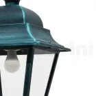 Candeeiro de suspensão exterior em alumínio e vidro fabricado em Itália - Bonaria Viadurini