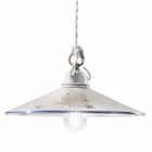 Luminária Suspensa em Cerâmica Pintada à Mão e Ferro 3 Tamanhos - Asti Viadurini