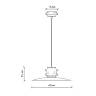 Luminária de Suspensão em Ferro e Cerâmica Industrial Artesanal - Urban Viadurini