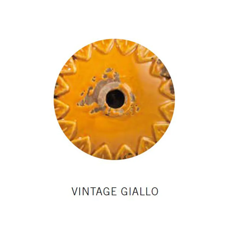 Lâmpada de Suspensão Industrial Ferro e Cerâmica Artesanal - Industrial Viadurini