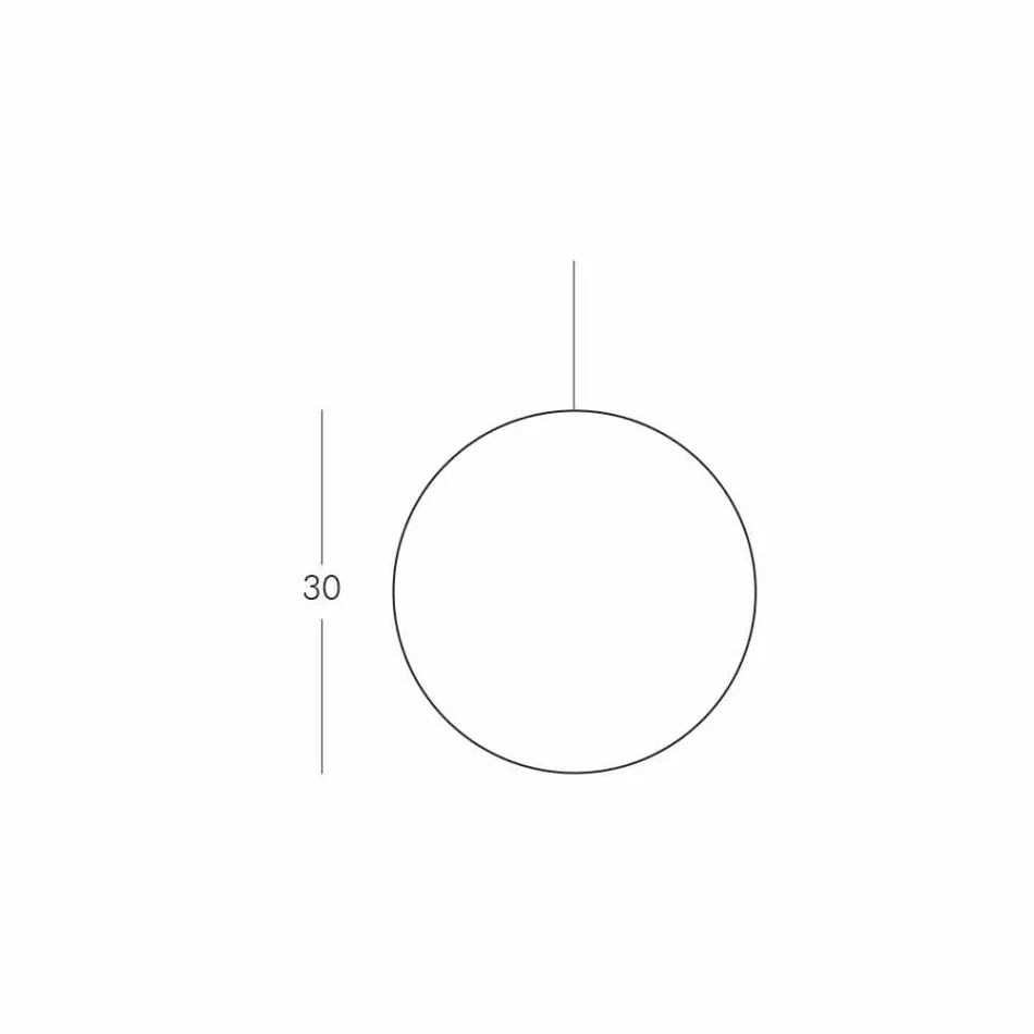 Luminária suspensa de polietileno Mineral fabricada na Itália Viadurini