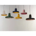 Lâmpada suspensa de 30 cm, em latão e majólica da Toscana, Rossi Toscot Viadurini