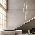 Lâmpada Suspensa com 1, 3 ou 6 Luzes em Latão Design Moderno - Typha por Il Fanale Viadurini