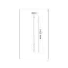 Lâmpada suspensa com 1, 3 ou 6 luzes em design moderno de latão - Typha by Il Fanale Viadurini