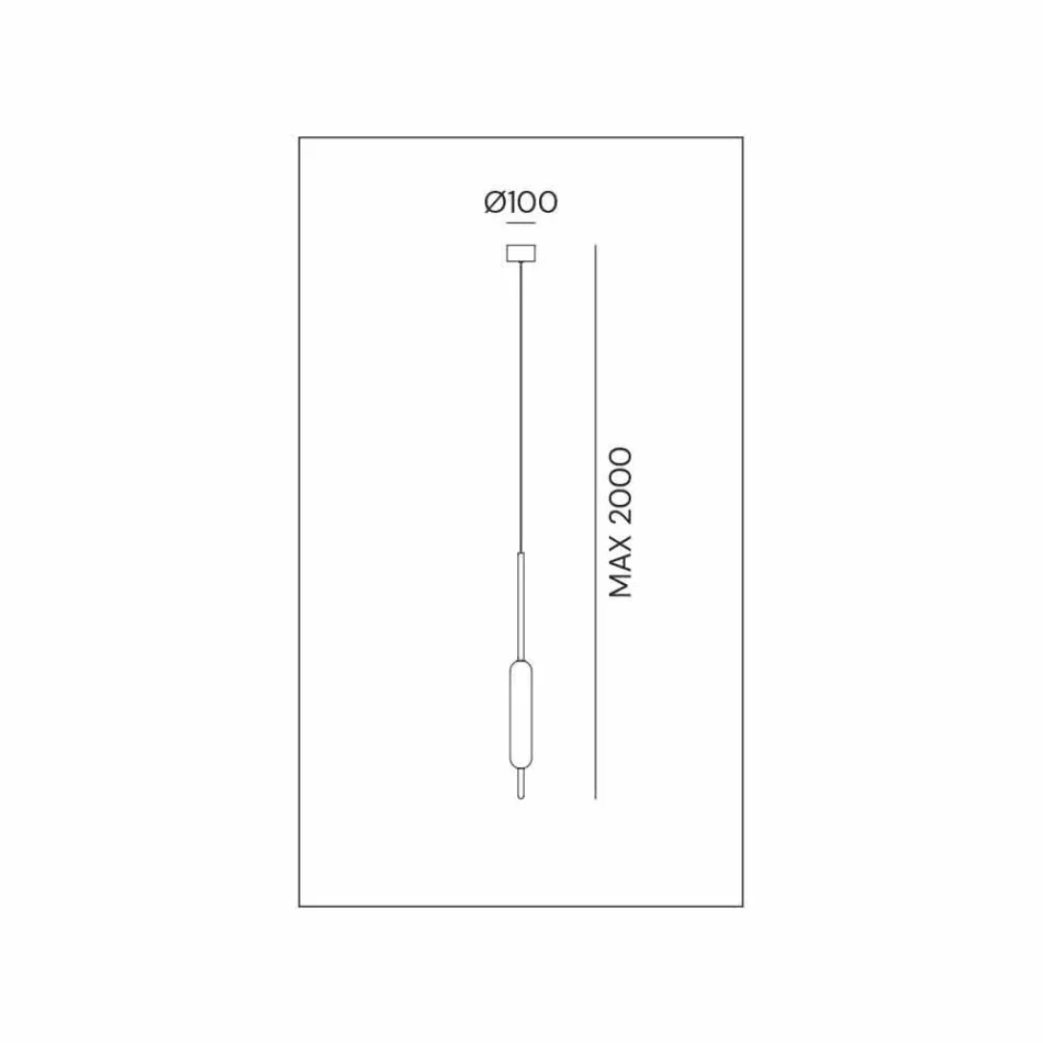 Lâmpada suspensa com 1, 3 ou 6 luzes em design moderno de latão - Typha by Il Fanale Viadurini