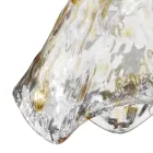 Lâmpada suspensa artesanal em vidro veneziano fundido 35 46 cm - Mary Viadurini