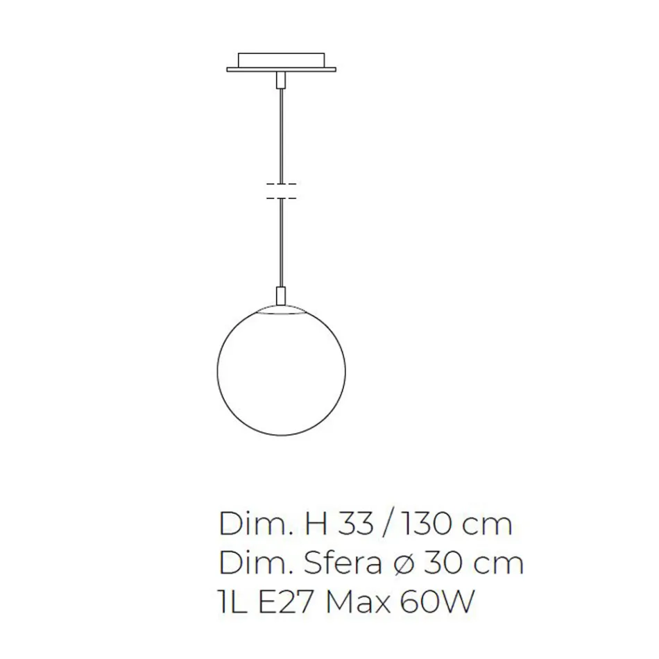 Lâmpada suspensa artesanal em vidro fundido veneziano - Nova Viadurini