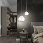 Lâmpada suspensa artesanal em vidro fundido veneziano - Nova Viadurini