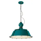 Luminária de Suspensão Artesanal Industrial em Ferro e Cerâmica - Industrial Viadurini