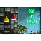 Luminária pendente estilo retro em cerâmica Made in Italy - Ferroluce Caxixi Viadurini