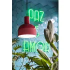 Luminária pendente estilo retro em cerâmica Made in Italy - Ferroluce Caxixi Viadurini