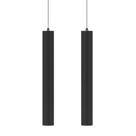 Lâmpada Suspensa Decorativa em Alumínio Branco ou Preto, 2 Peças - Rebolla Viadurini