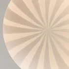 Projeto de lâmpada suspensa alongada em vidro filigrana branco - Caravana Viadurini