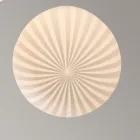 Candeeiro Suspenso Redondo Design em Vidro Filigrana Branco - Caravana Viadurini