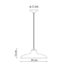 Lâmpada Suspensa em Cerâmica Preta e Ferro Design Vintage Industrial - Bew Viadurini