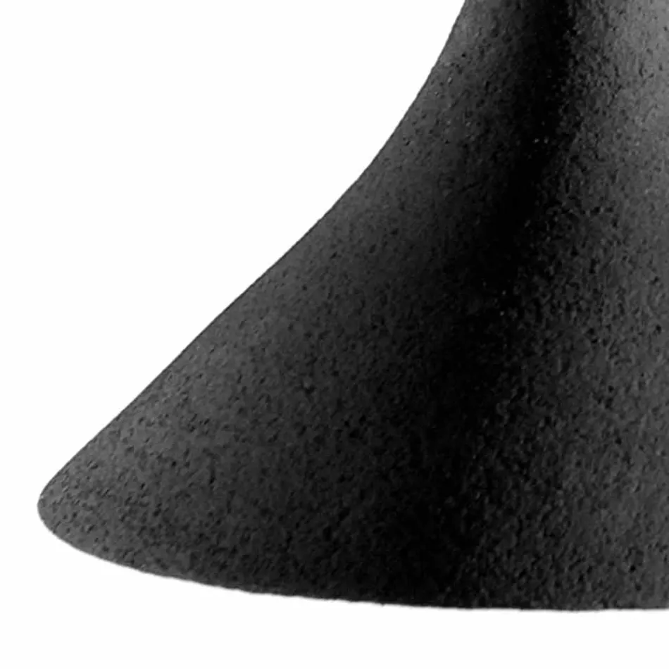 Candeeiro Suspenso em Grés Antracite e Design Moderno Interior Branco - Edmondo Viadurini