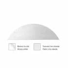 Lâmpada de metal suspensa com abajur de rede ou linho feito na Itália - Jump Viadurini