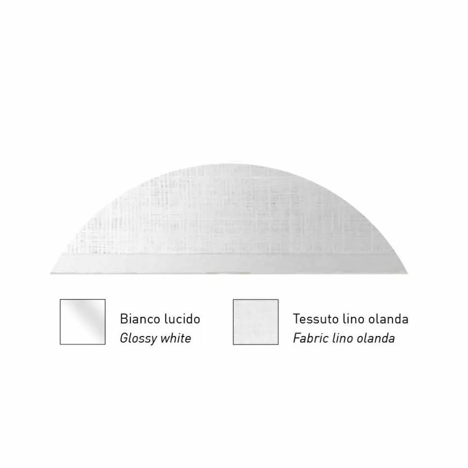 Lâmpada de metal suspensa com abajur de rede ou linho feito na Itália - Jump Viadurini