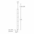 Lâmpada Suspensa em Polietileno Branco e Metal Fabricado na Itália - Astúrias Viadurini