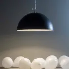 Lâmpada pendurada em resina In-es.artdesign Half Moon Modern blackboard Viadurini