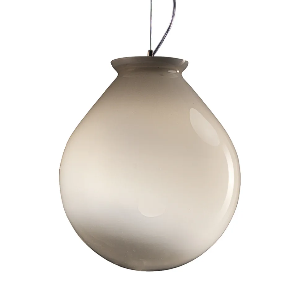 Lâmpada suspensa em vidro veneziano fundido à mão - balão Viadurini