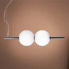 Lâmpada suspensa em vidro veneziano fundido à mão - Júpiter Viadurini