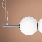 Lâmpada suspensa em vidro veneziano fundido à mão - Júpiter Viadurini